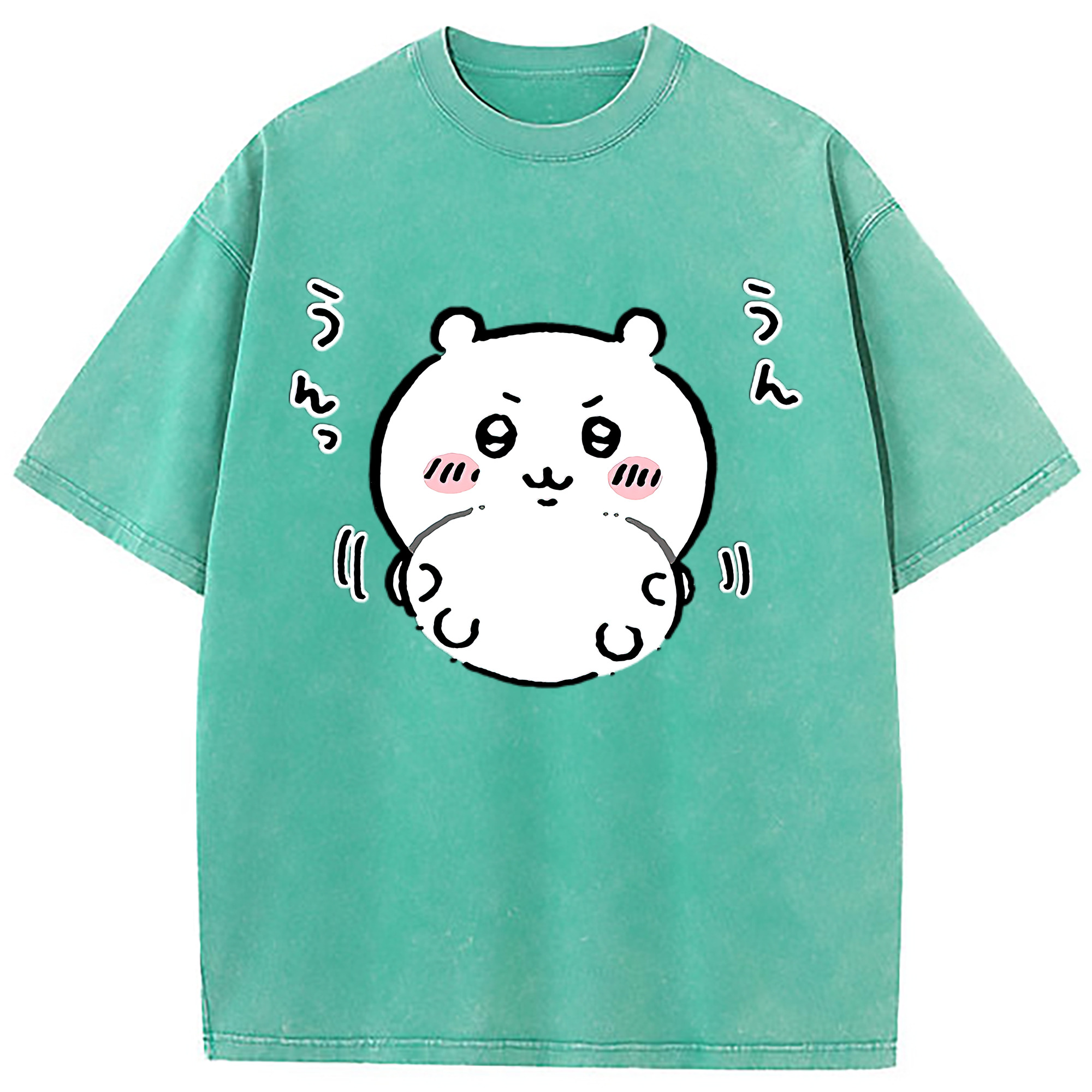 （画像用） ちいかわ ちいかわ Chii-kawa chiikawa 綿100% ヴィンテージ風 半袖Tシャツ（フロントプリント）